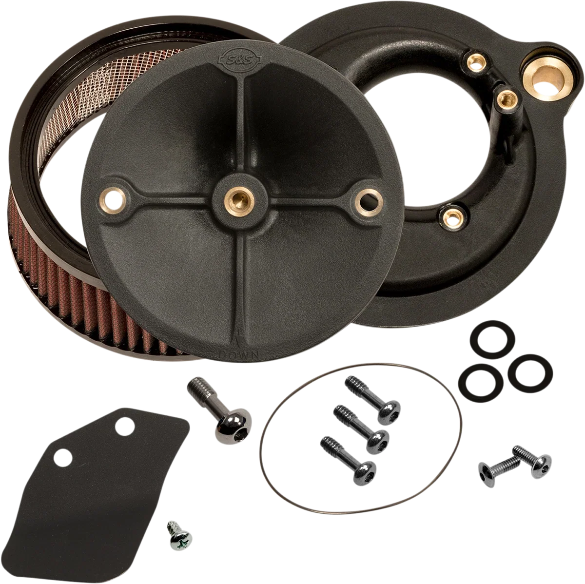 S&S Cycle Air Cleaner Kit, Super Stock Stealth for Harley Davidson