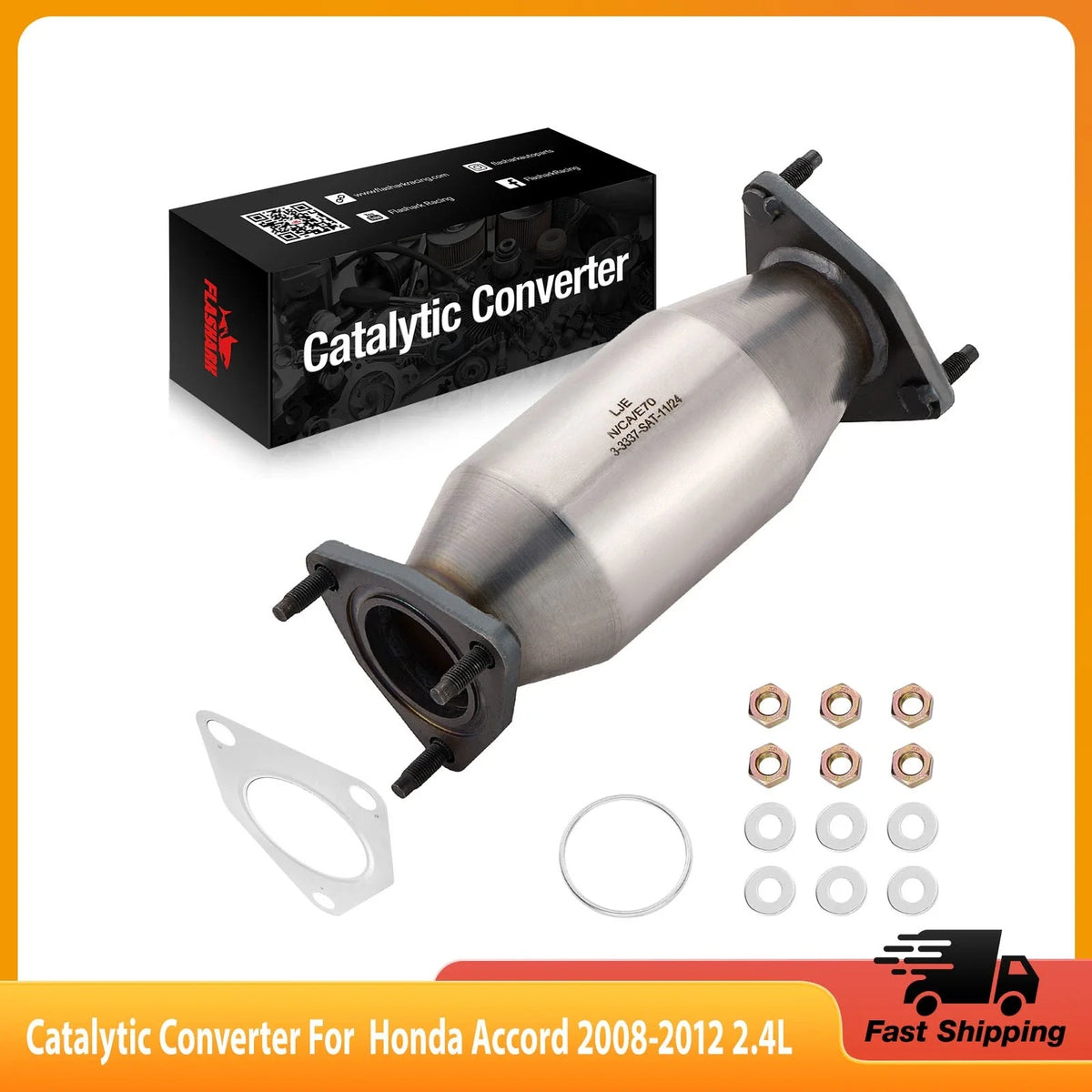 Rear Catalytic Converter Kit for Acura TSX (2009–2013) L4 2.4L