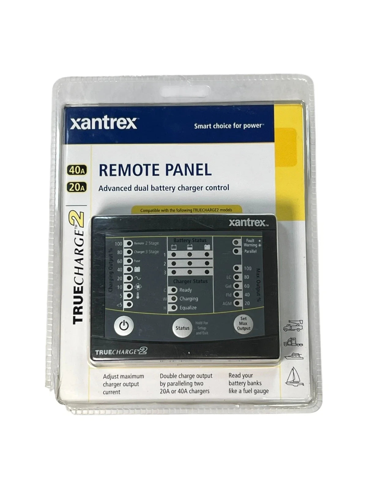 Remote Panel for Xantrex Truecharge 2 Dual Battery Charger (808-8040-01)