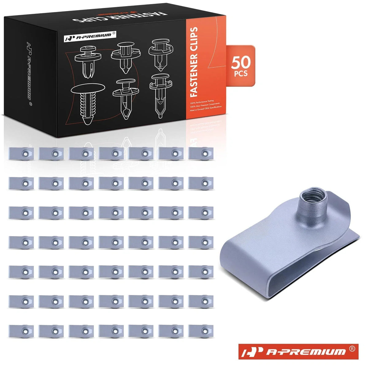 50Pcs U-Nut Zinc for Chevy GMC (Multi-Purpose)