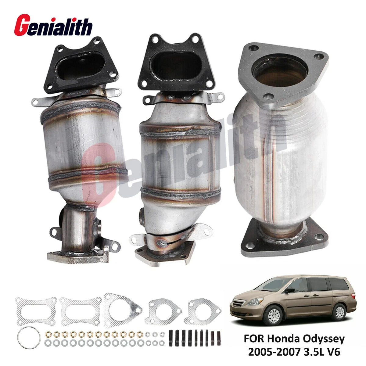 Front and Rear Catalytic Converter Assembly for Honda Odyssey 2005–2007