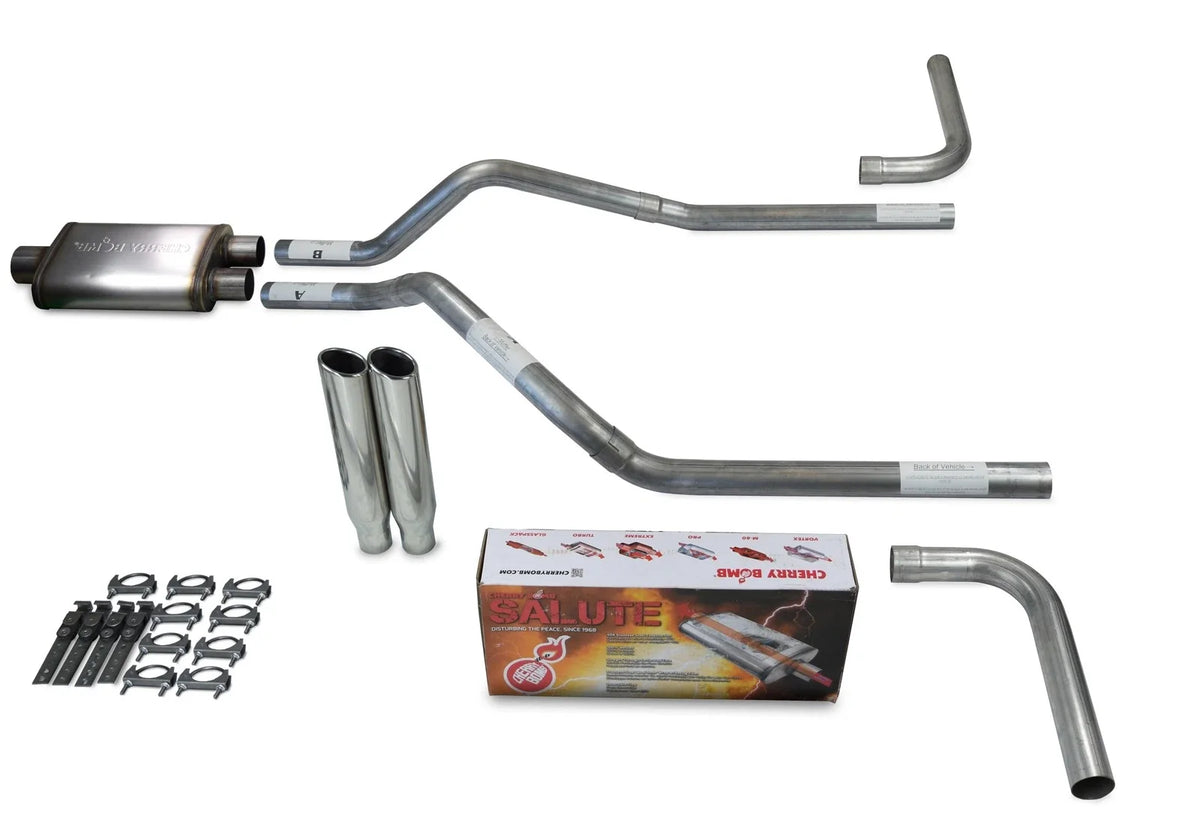 Dual Exhaust Kit 2.5" for Chevy Blazer (2000-2004) - Cherry Bomb