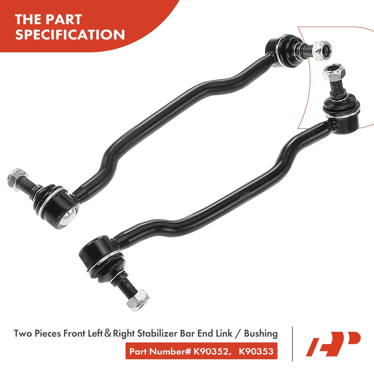 Set of 10 Front Lower Control Arm Ball Joints & Sway Bar Links for Maxima