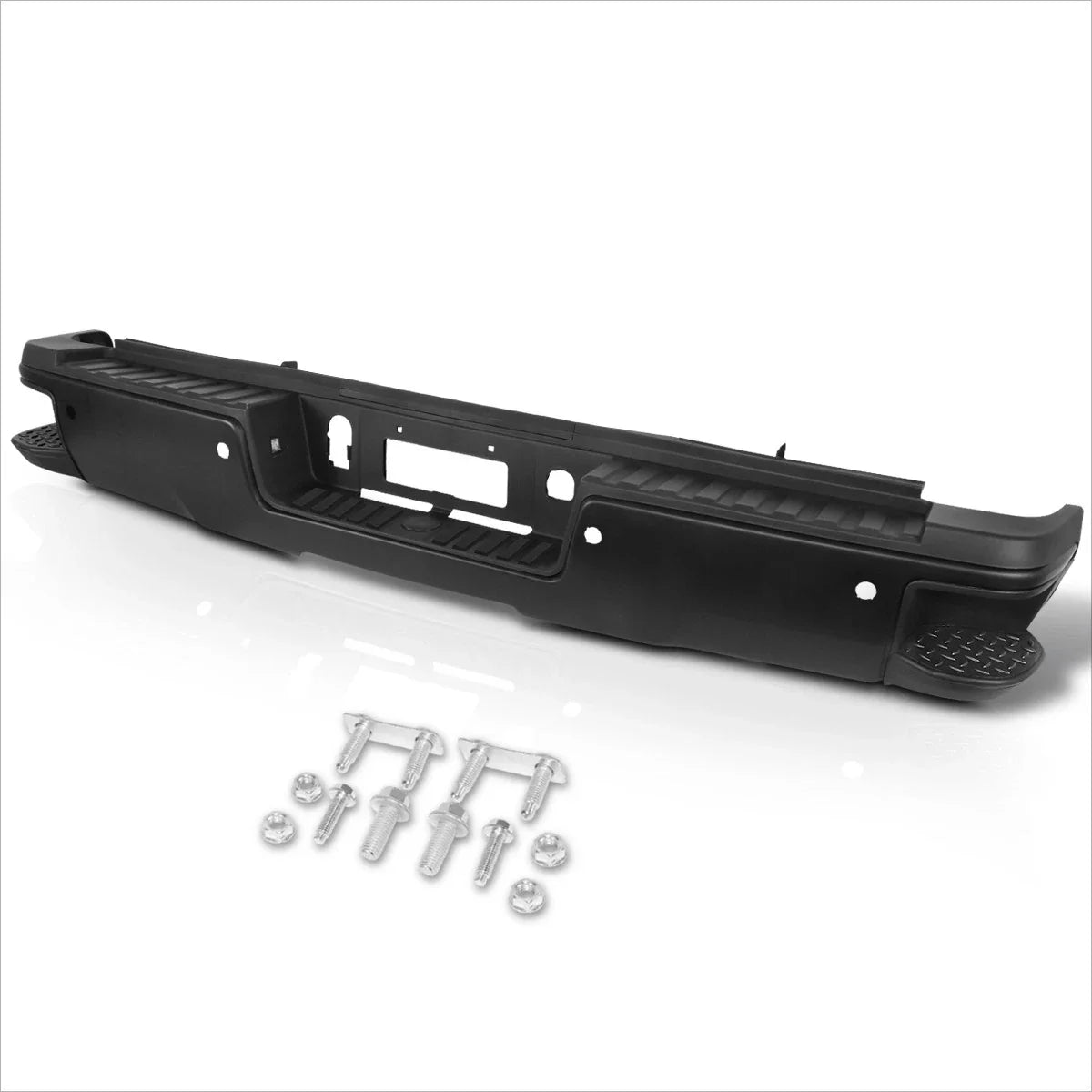 Rear Bumper for Chevrolet Silverado/GMC Sierra 2500/3500HD (2015–2019) w/Sensor Holes