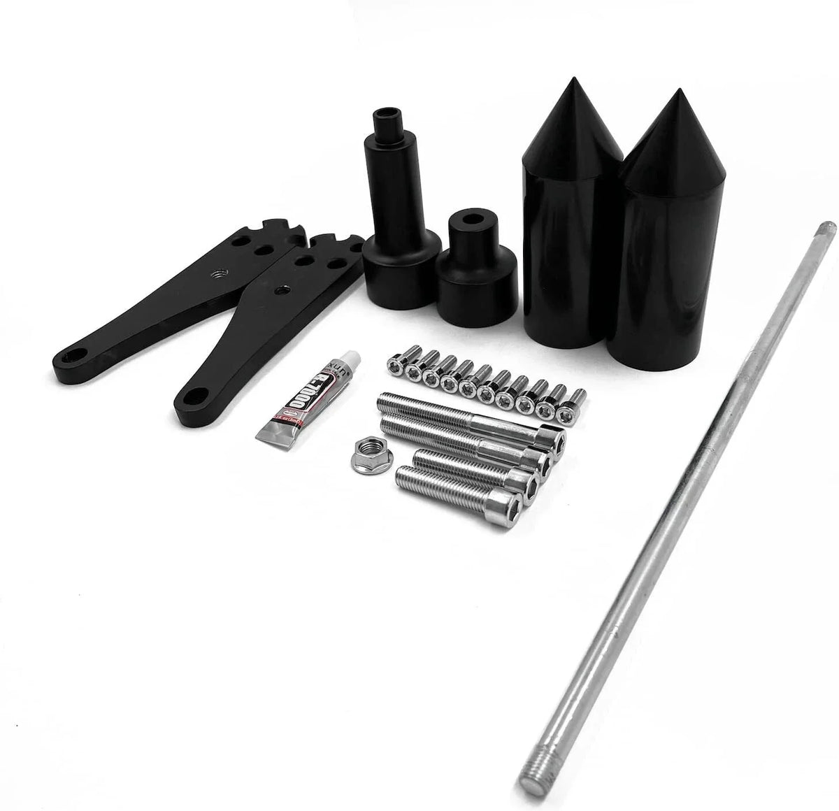 Black Spike Frame Slider Crash Protector for Kawasaki ZX10R (2006–2007)