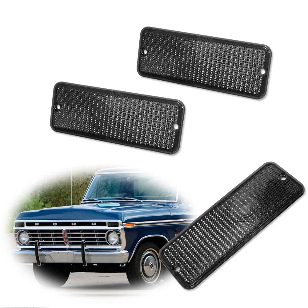 Front Bumper Smoke Signal Light Lens for Ford F-100 (1974–1977)