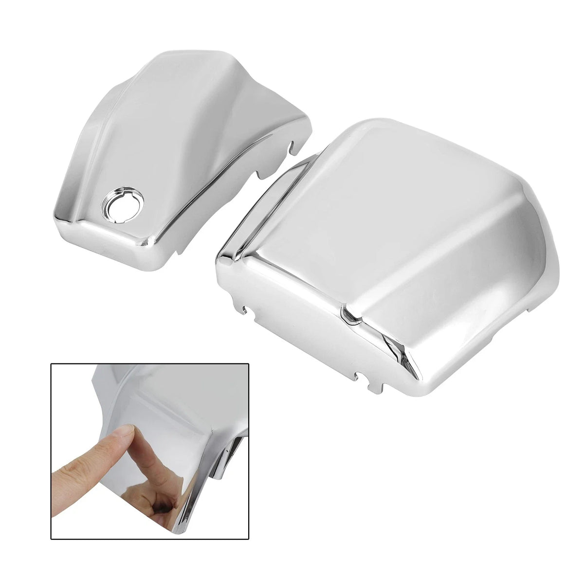 Chrome Battery Side Cover for Yamaha V-STAR 1100 (1999–2011)