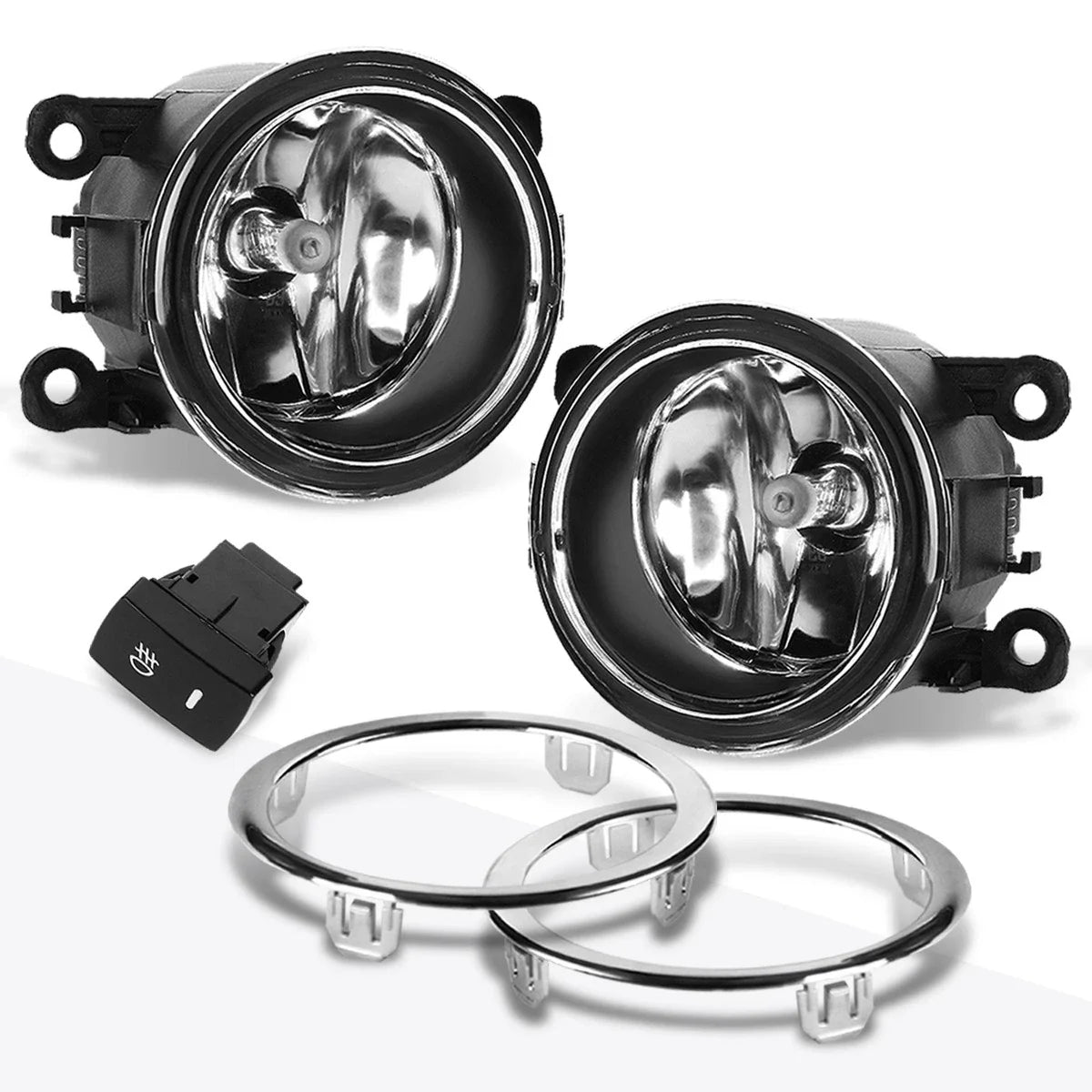 Clear Lens Fog Lights with Switch for Honda Pilot (2012–2015)
