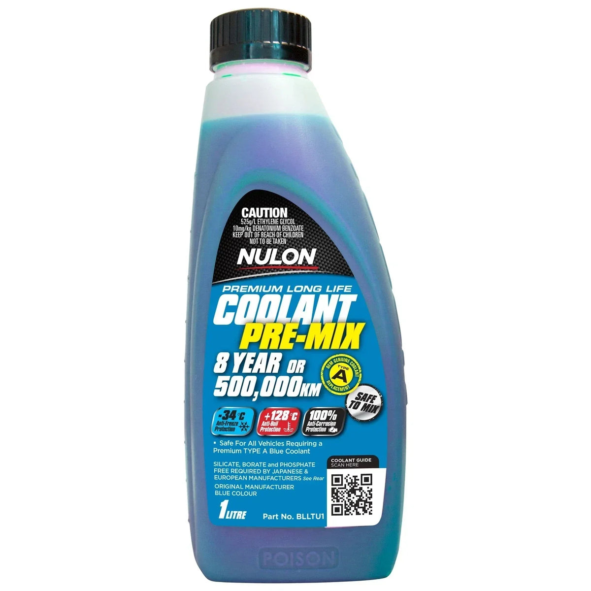 1L Blue Coolant Premix - Premium Long Life for Toyota Hilux N70