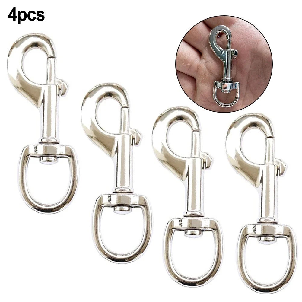 Set of 4 Zinc Alloy 3.5in Flag Swivel Snap Hooks for Flagpole Accessories