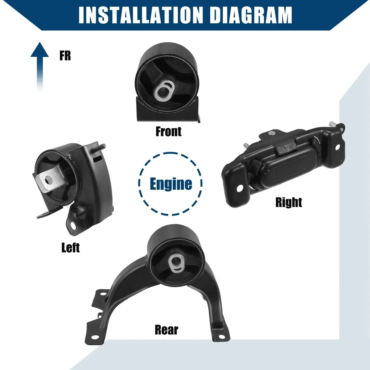 Replacement Engine Mount for 2011-2017 Dodge Grand Caravan