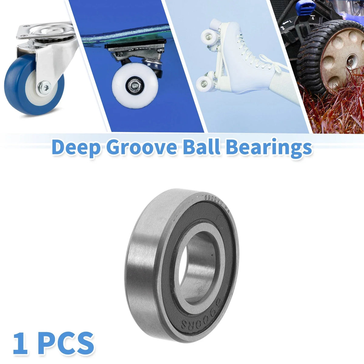 Deep Groove Ball Bearing 10x22x6mm for Various Models (6900VV)