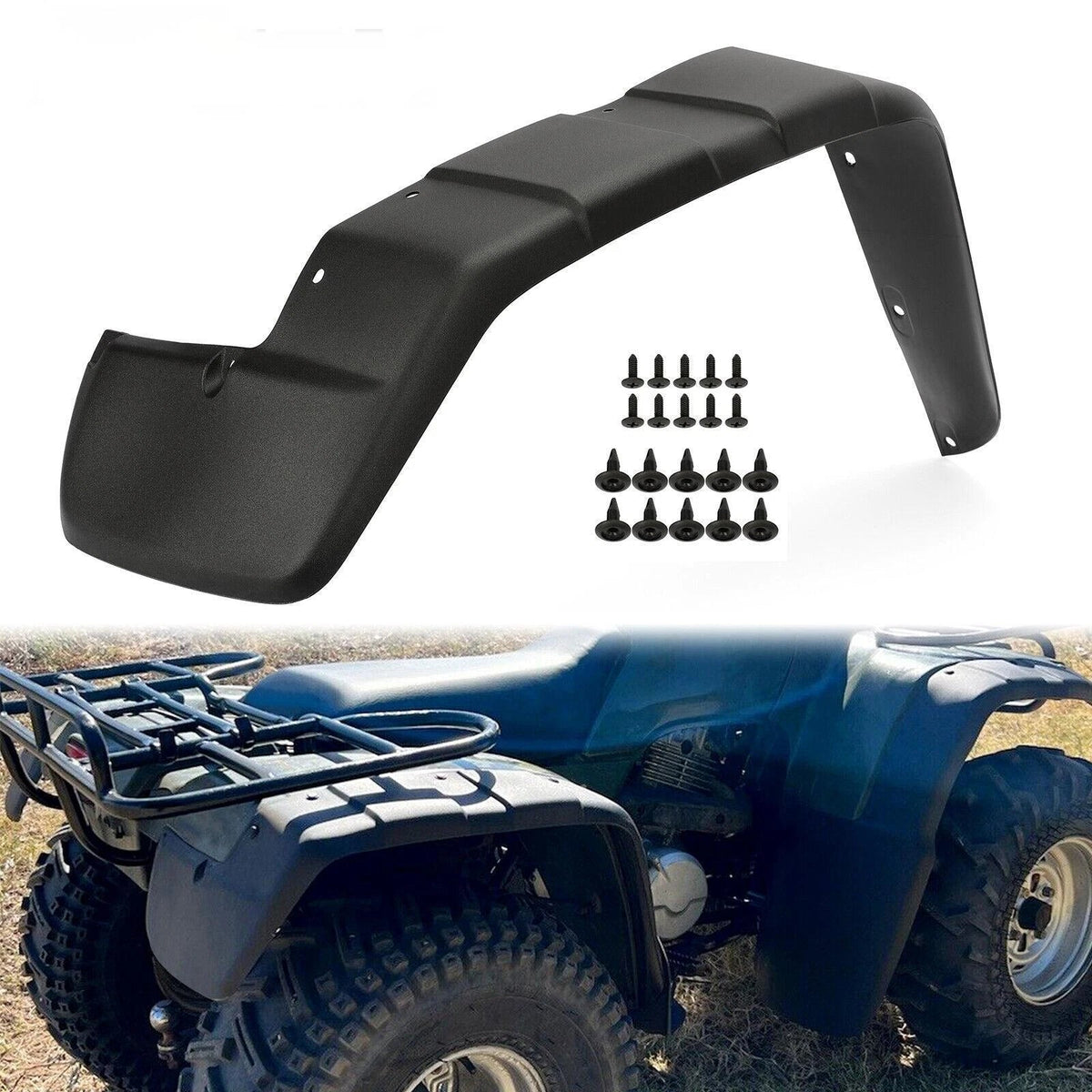 Rear Right Fender Flaps Mud Guards for Honda FourTrax TRX300 1996-2000