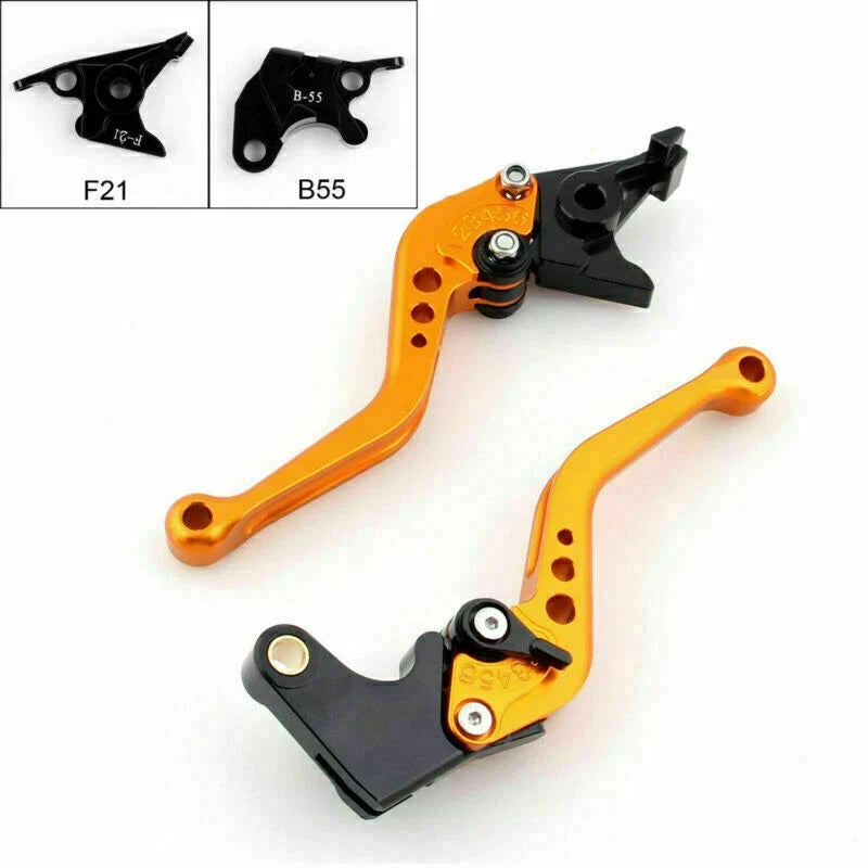 Short Gold T9 Brake Clutch Levers for Buell XB12 XB9 Ulysses 2003-2010