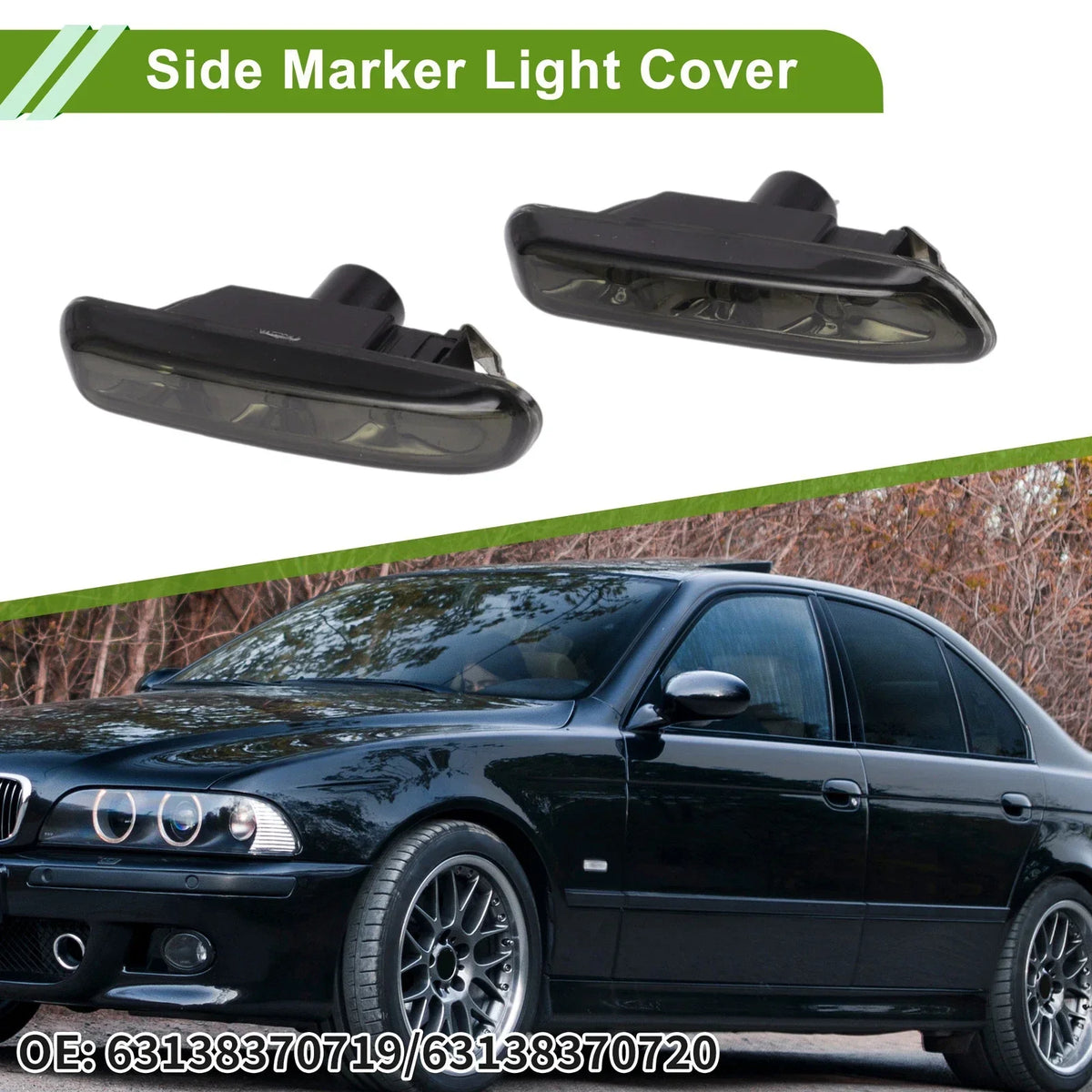 Marker Light Covers Set for 1999-2001 BMW E46