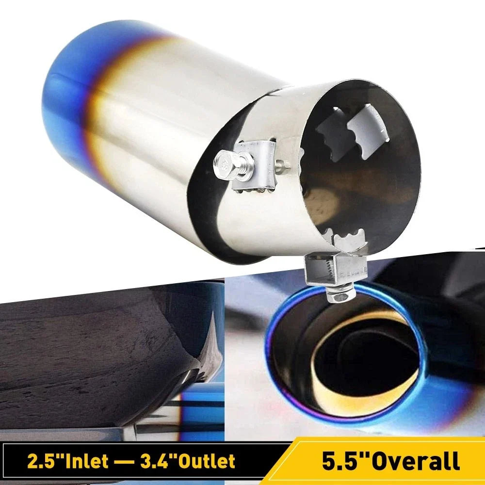 Replacement Exhaust Pipe Tip - Stainless Steel for Toyota Hilux N70
