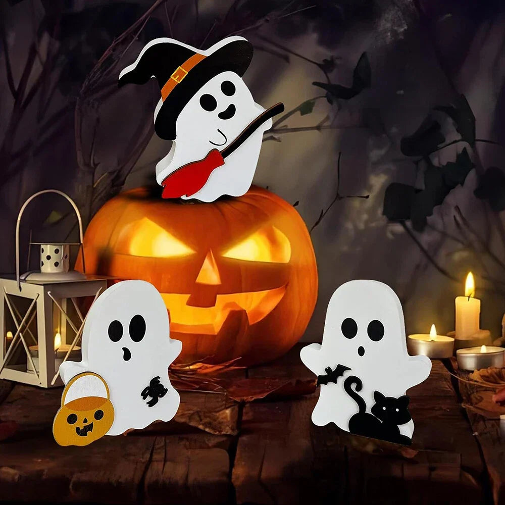 Halloween Decorations - 3 Pcs Cute Ghosts for Home Display