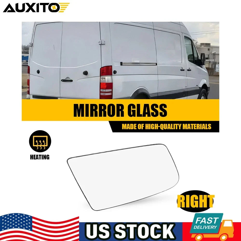 Mirror Glass Right Side for Mercedes Sprinter 2500 3500 (2010–2018)