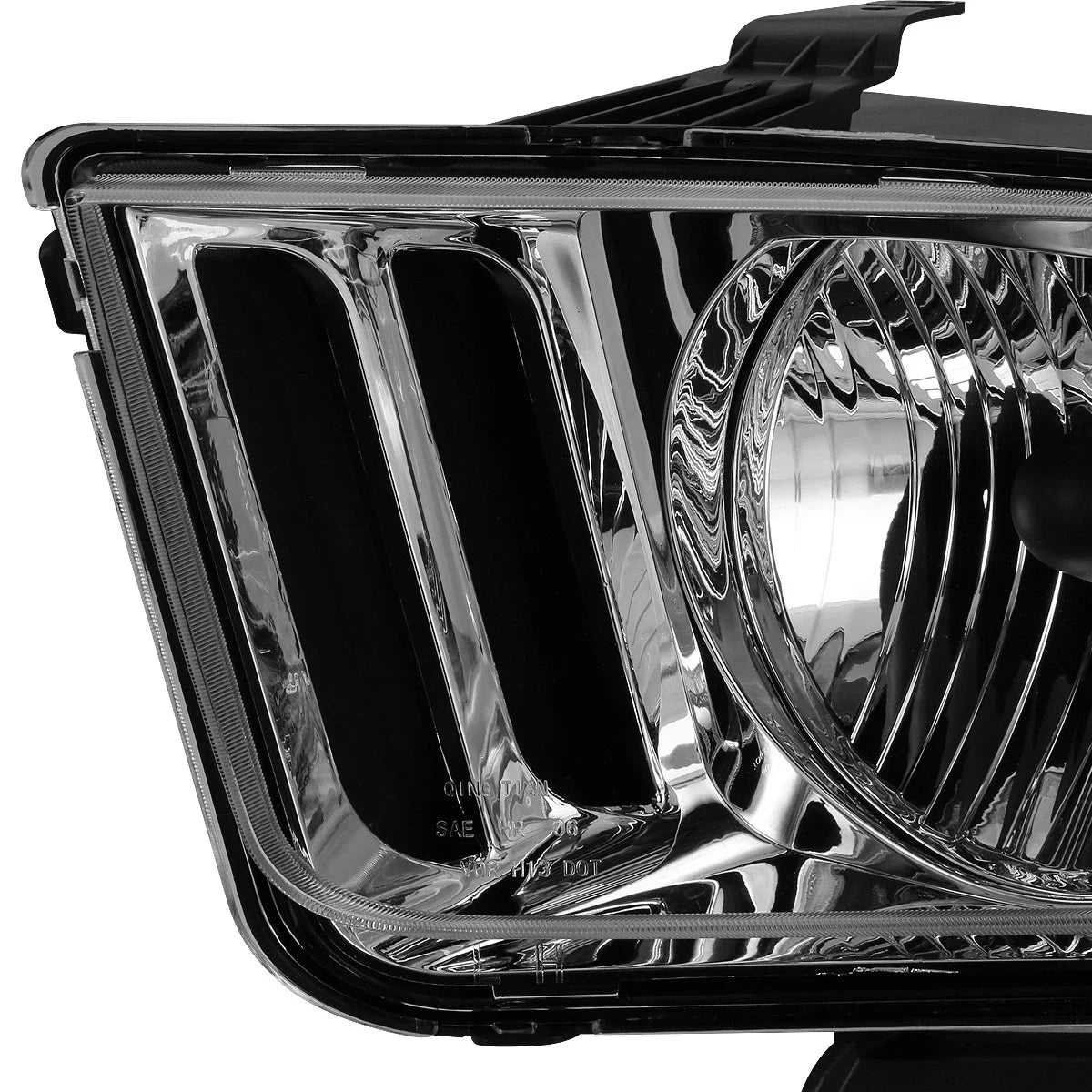 Pair Chrome/Clear Corner Headlights for Ford Mustang (2005–2009)