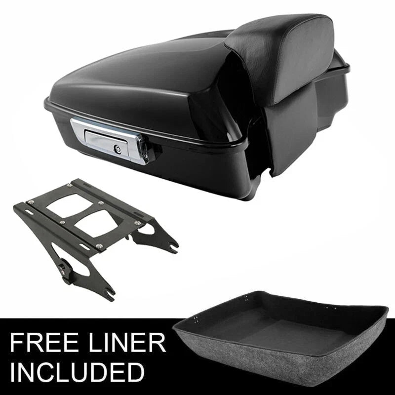 Chopped Trunk Backrest Rack for Harley CVO Street Glide 2014–2026
