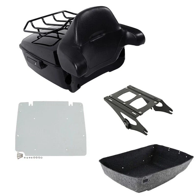 Trunk Backrest Base Plate Mount Rack for 2014–2026 Harley Touring