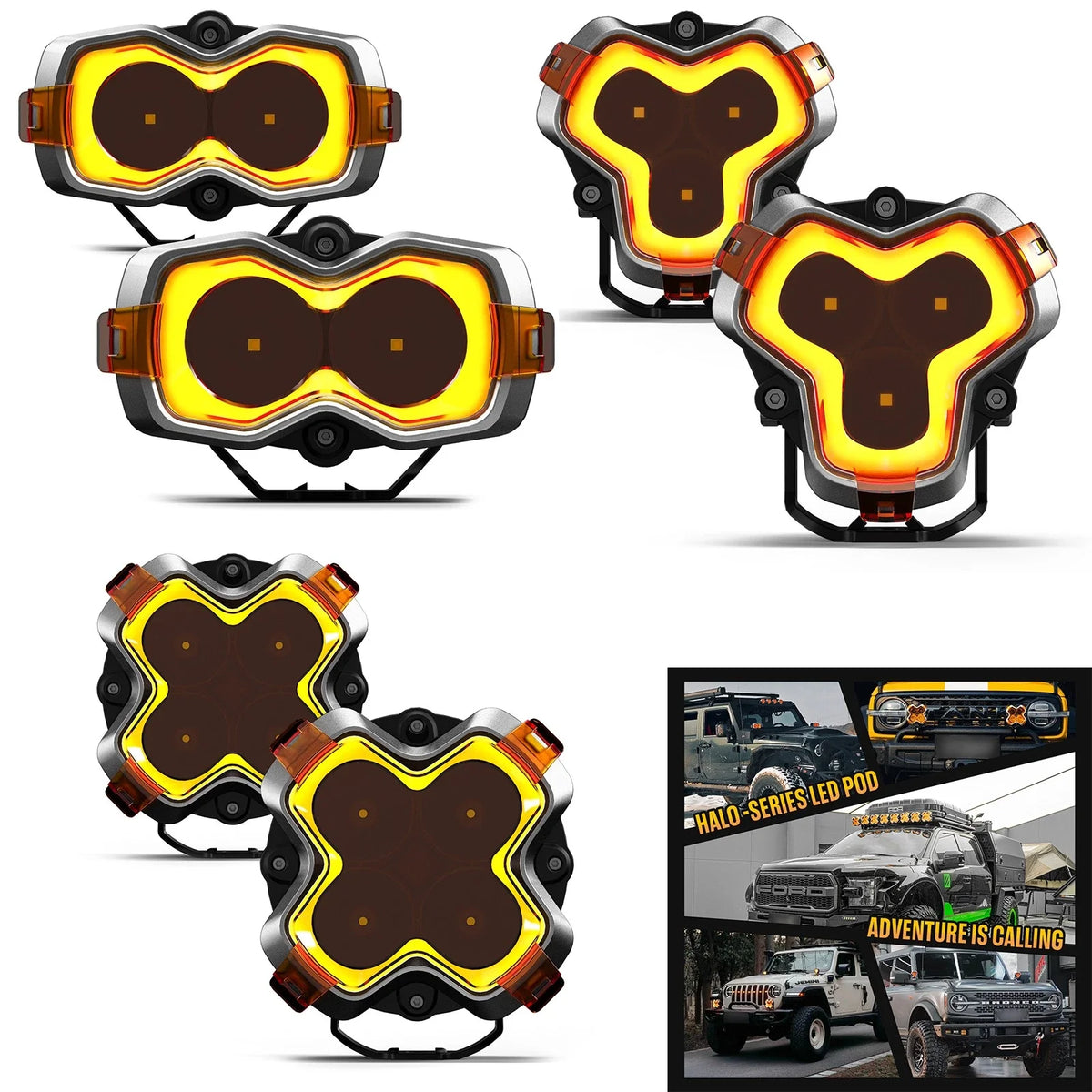 3-6" LED Work Light Pods for Off Road Applications