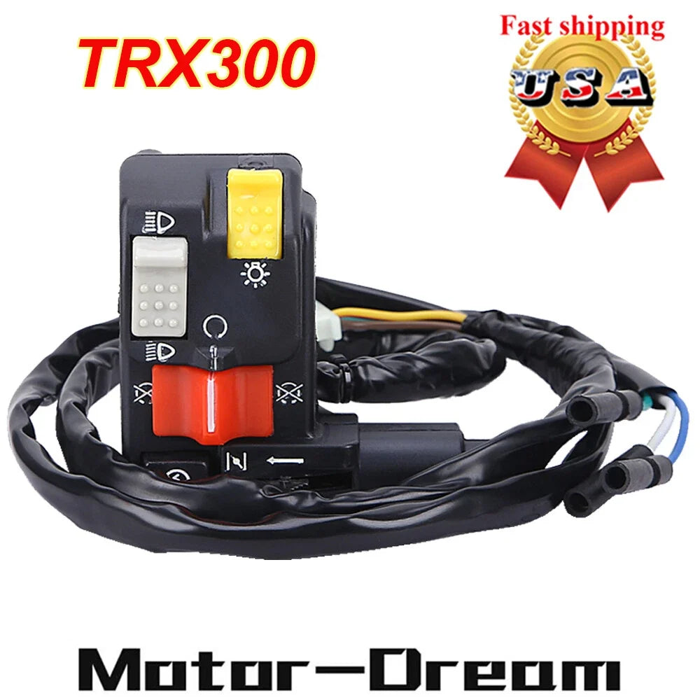 Left Kill Switch for Honda FourTrax TRX300 FW 1996-2000 Models