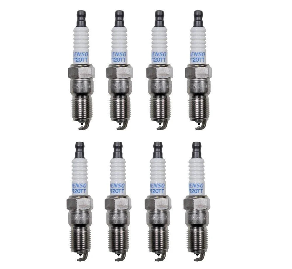 Set of 8 Denso Platinum TT Spark Plugs (Gap 0.040) for