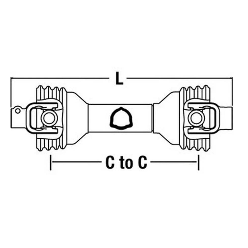 Complete PTO Shaft 53" for Weasler (14006453)