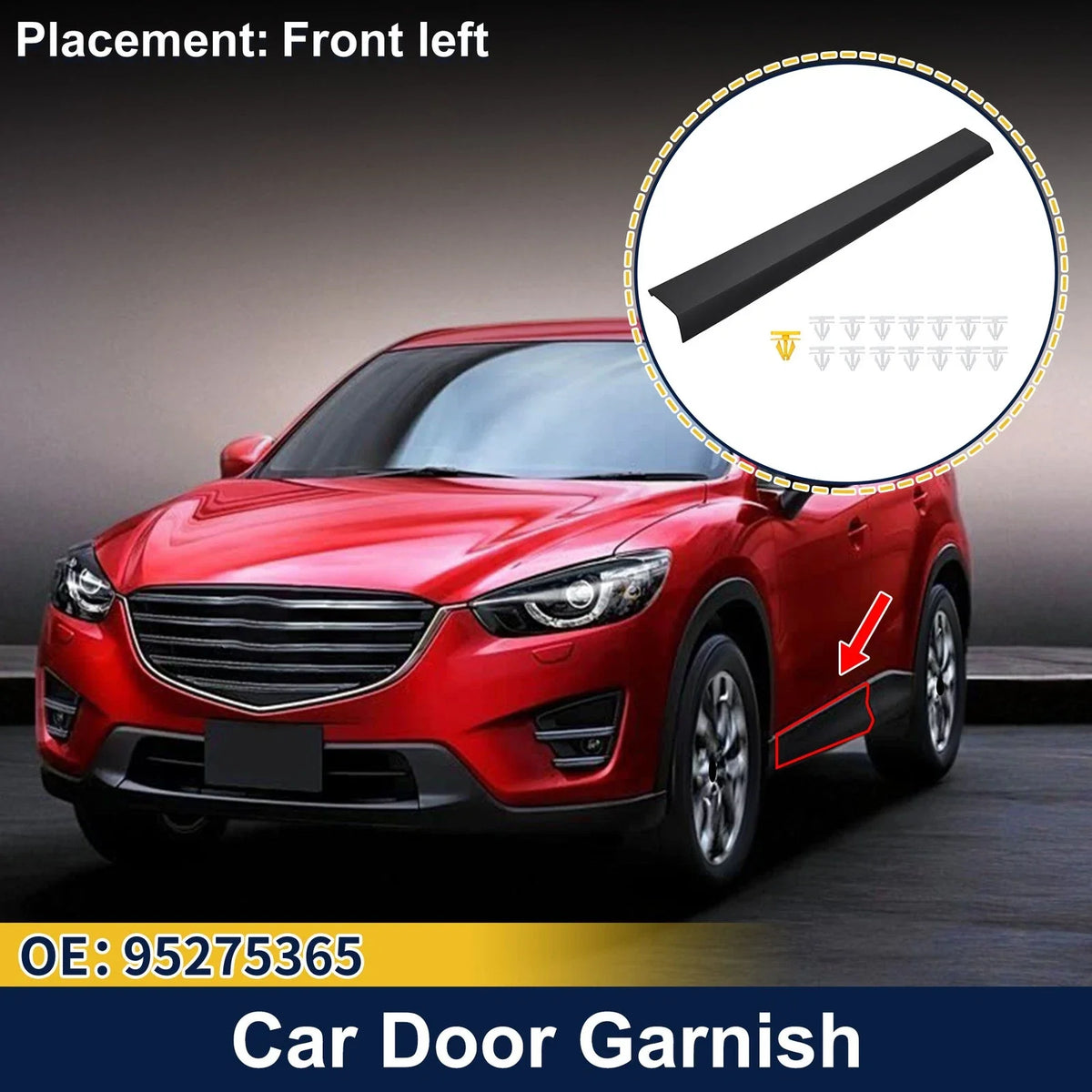 Door Side Lower Trim Front Left No. 95275365 for Buick Encore (2020–2026)