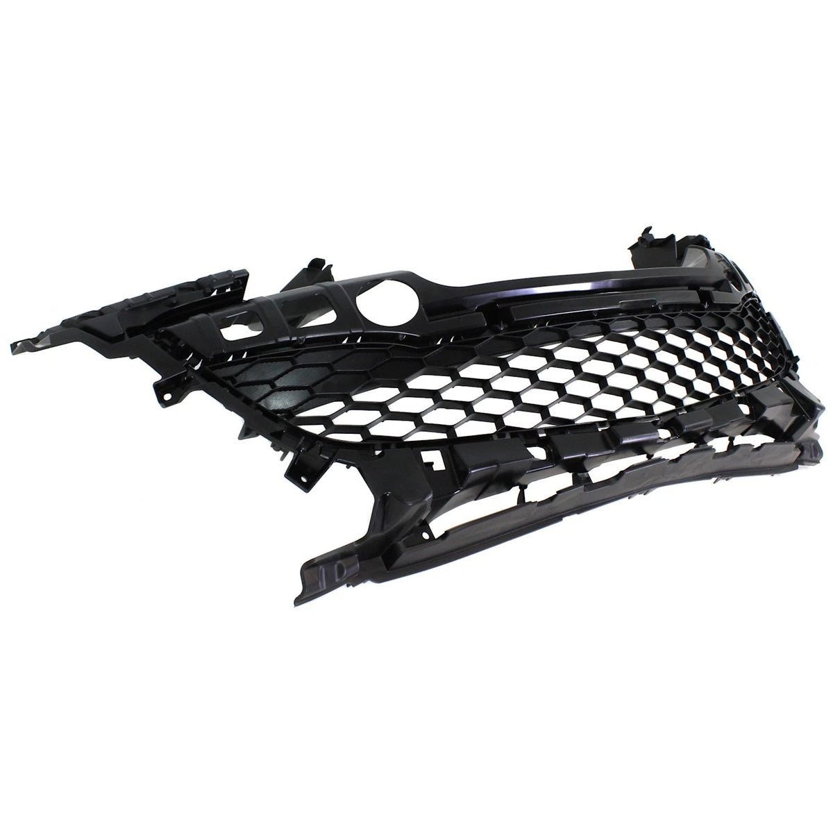 Bumper Grille for Mazda 3 3 Sport (2012–2013) Textured Gray Plastic CAPA