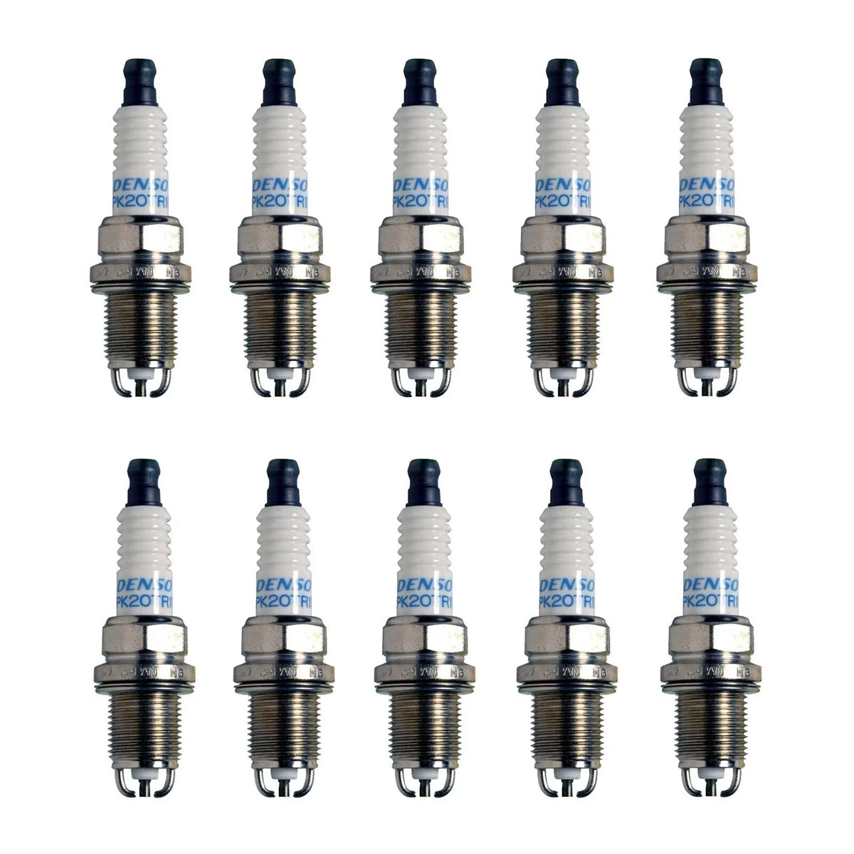 Set of 10 Denso Double Platinum Spark Plugs for Audi S6 5.2L (2011)