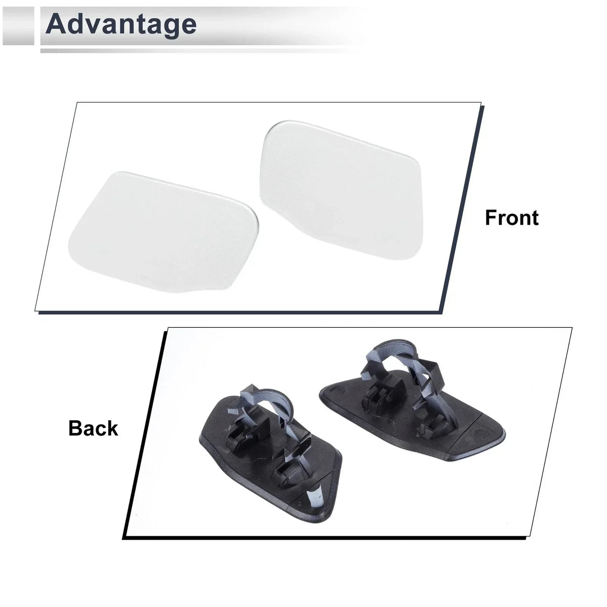 Headlight Washer Nozzle Cover Cap Set - Left & Right for BMW X3