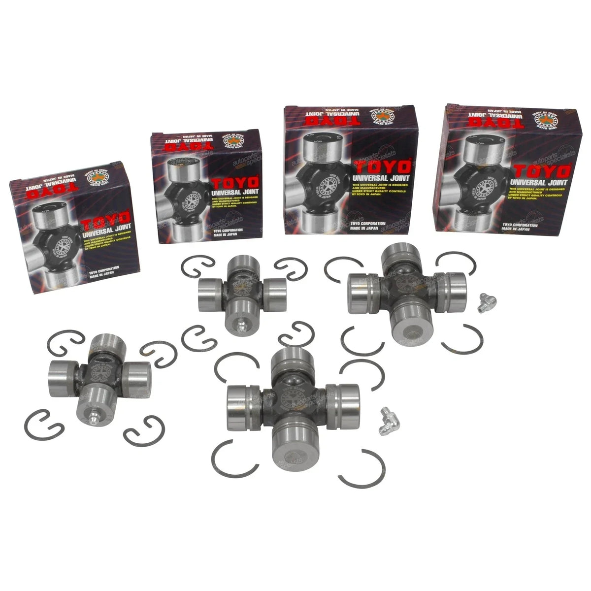 Universal Joint Kit 4x for Front and Rear (1988-1991) Pajero NF NG