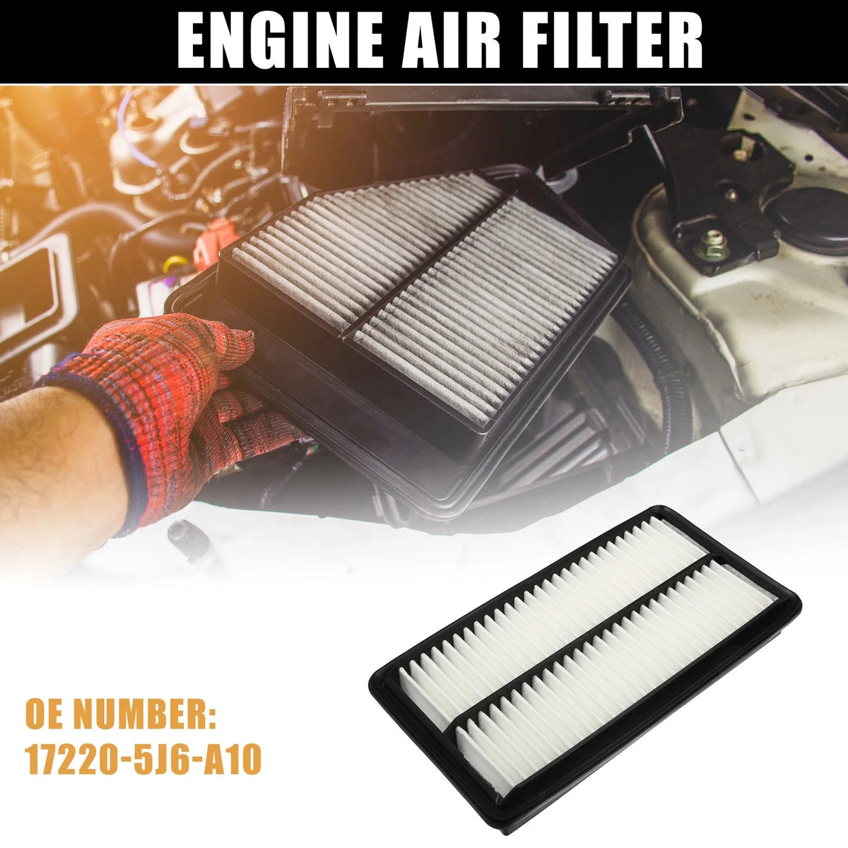Engine Air Filter No. 17220-5J6-A10 for Honda Odyssey (2018–2024)