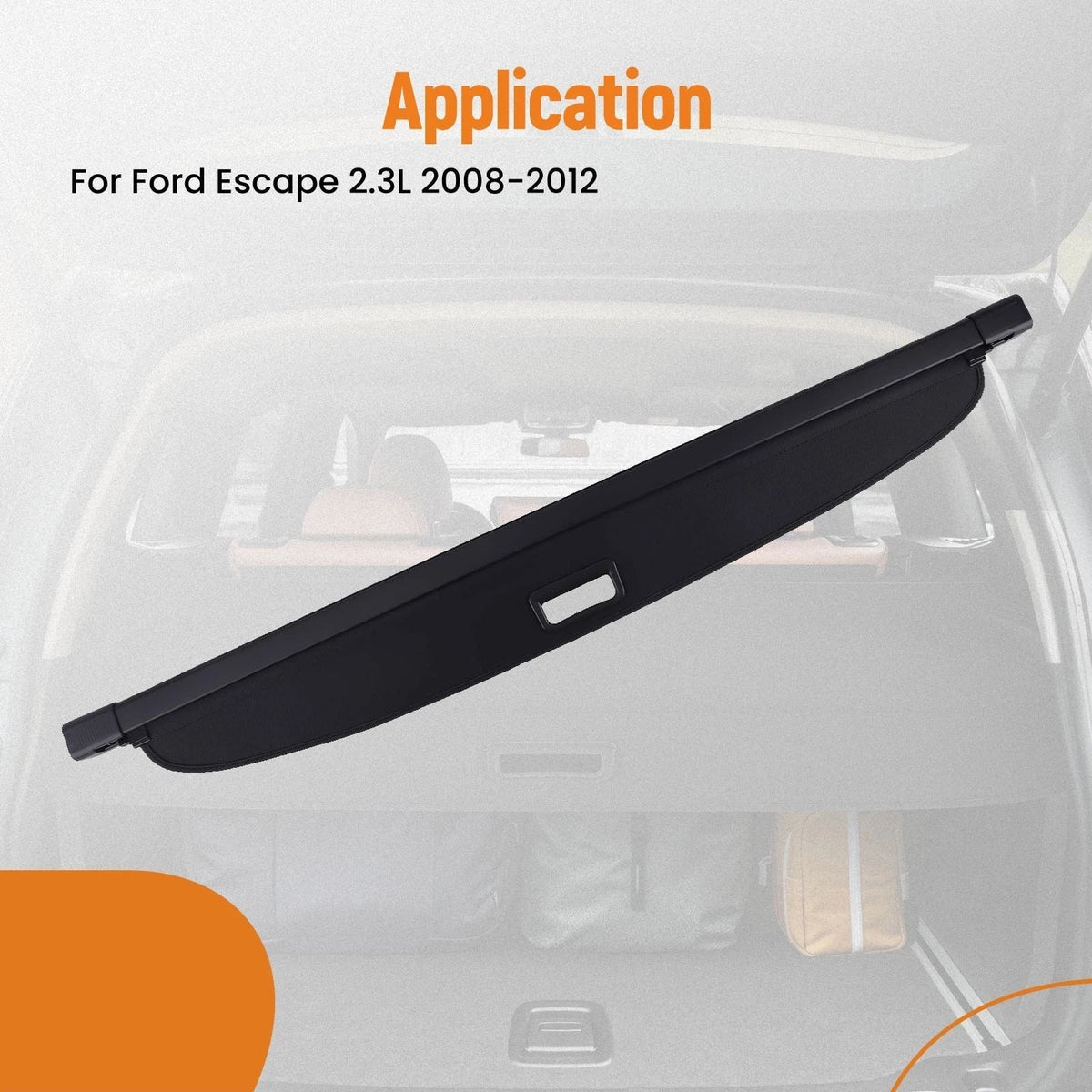 Luggage Load Cover Parcel Shelf for Ford Escape (2008–2012)