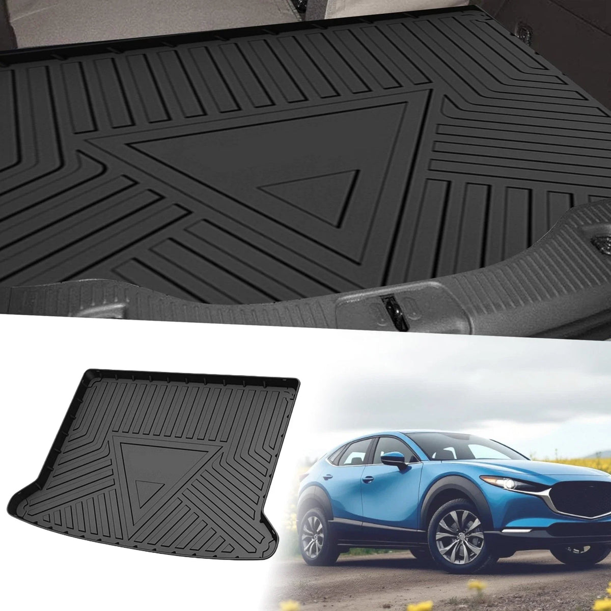 Flat Face Cargo Liner Rear Trunk Mat for Mazda CX-30 (2020–2025) TPE