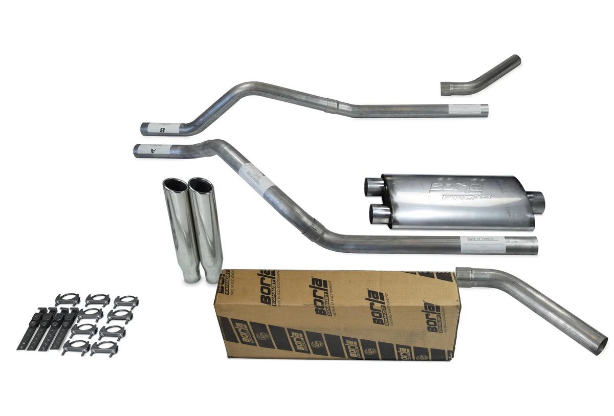 2.5" Dual Exhaust Kit - Borla Pro XS for GMC Jimmy 2000-2004