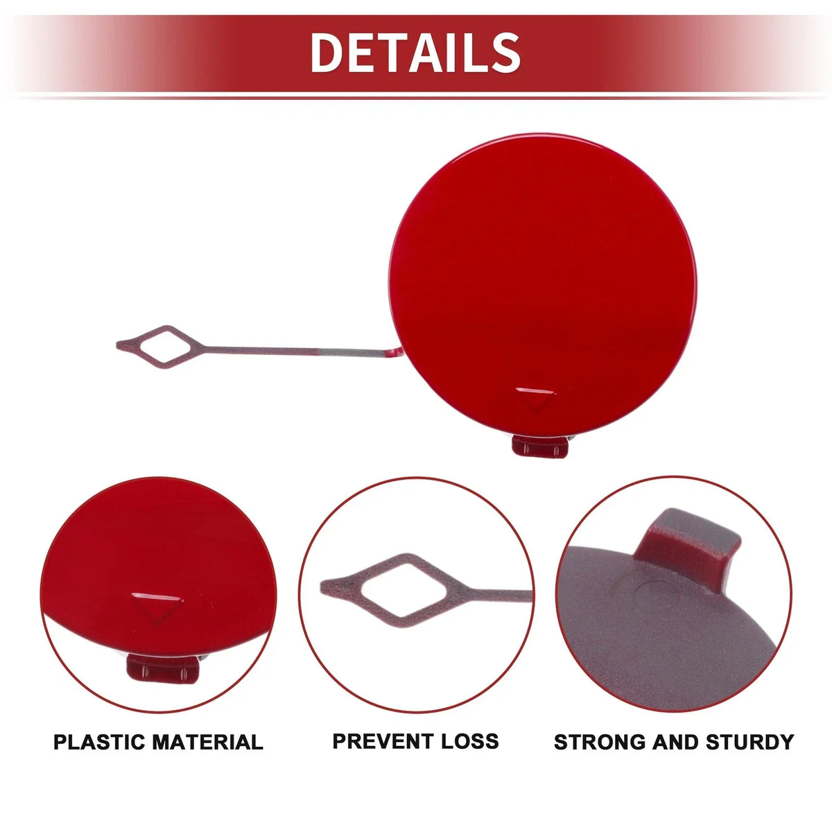 Tow Hook Cover for Rear Bumper - Red - BMW 428i (2014-2016)