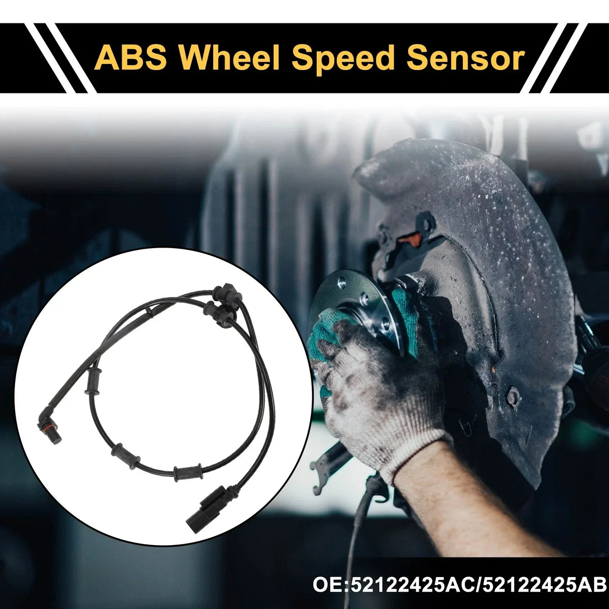 ABS Wheel Speed Sensor - Front Left & Right for Dodge Ram 2500 (2003-2010)