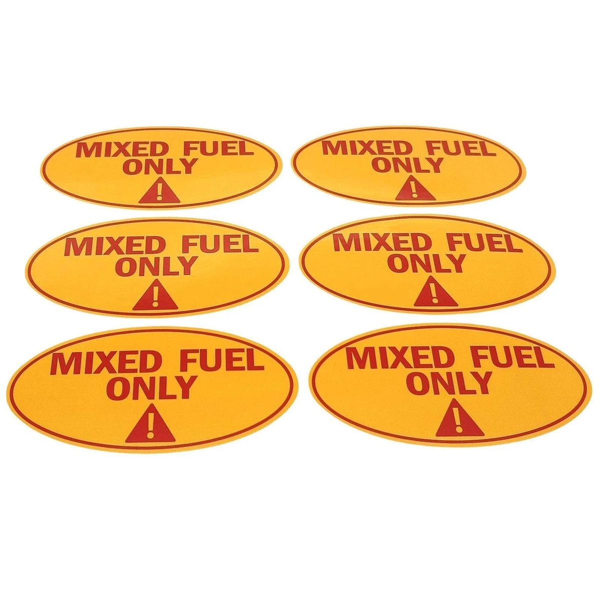 Universal Use Mixed Fuel Only Sticker - Weather Resistant