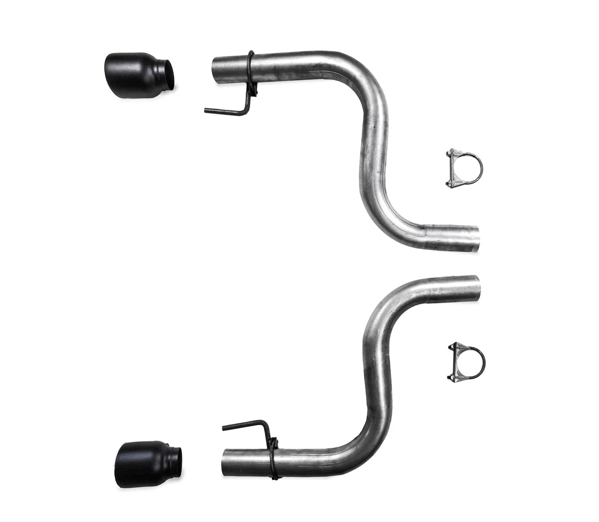 2.5" Black Tips Axle-Back Muffler Delete for Camaro (2016–2024)