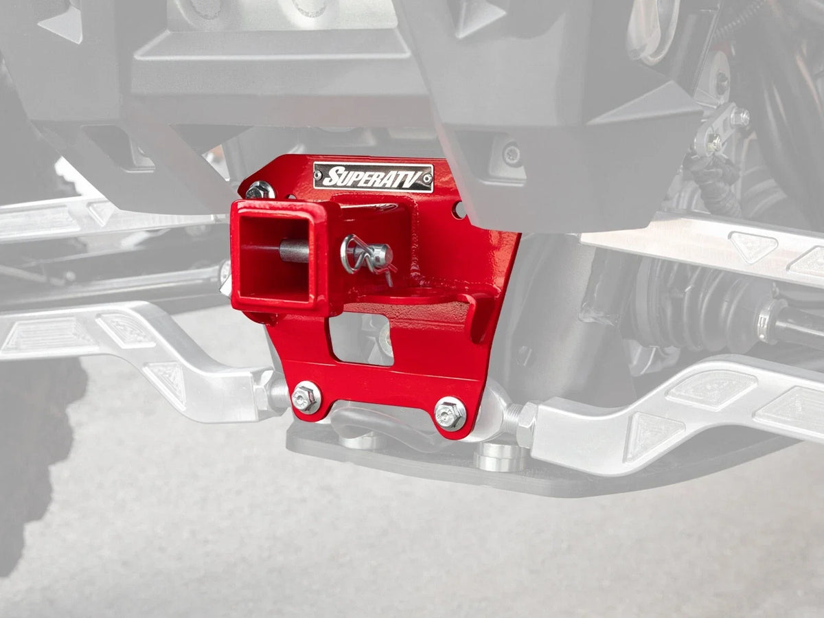 2-Inch Rear Hitch for Polaris RZR RS1 (2018–2021) - Red