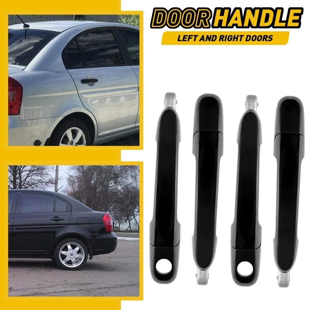 Exterior Door Handle Set for Hyundai Accent (2006-2011) - 4 Pieces