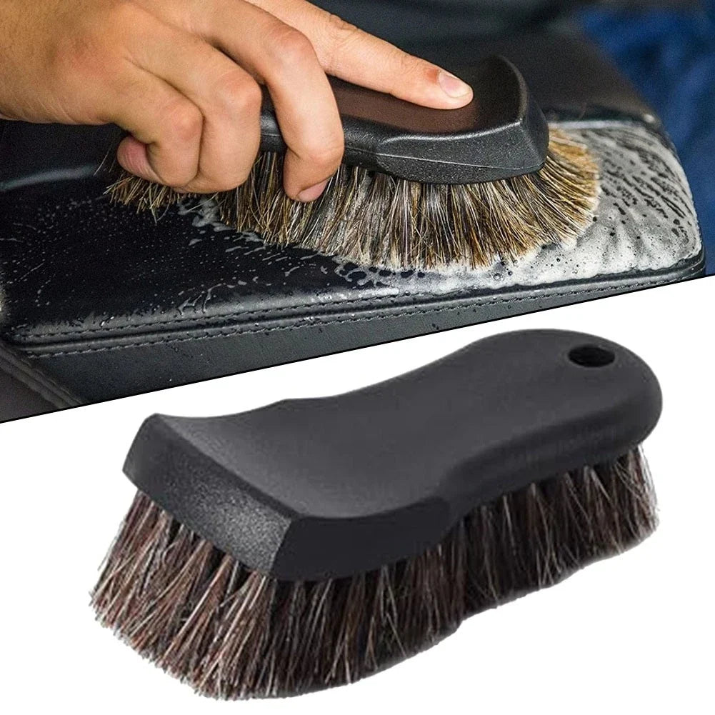 Horsehair Detail Brush for Car Seats and Sensitive Fabrics