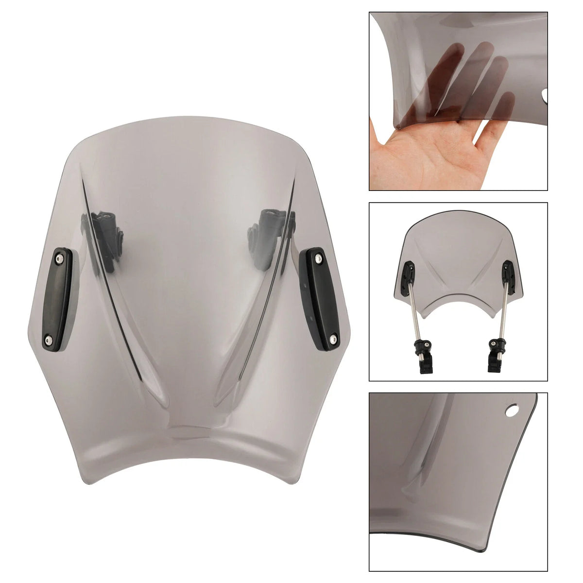 22mm / 7/8" Handlebar Windshield for Universal Motorcycle Use