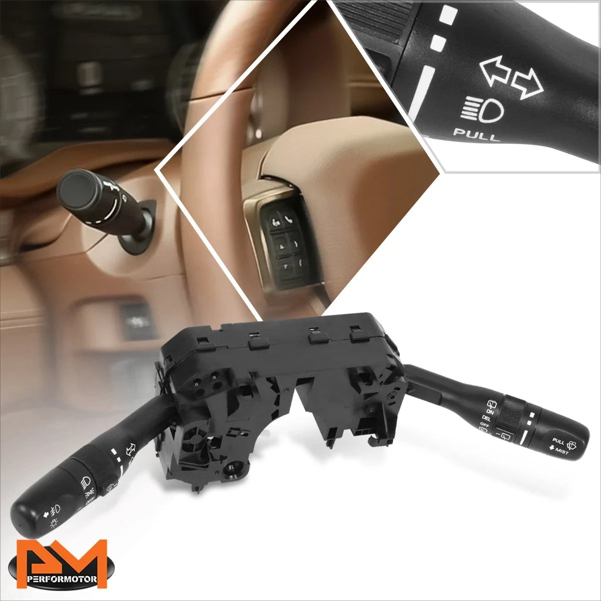 Combination Switch for Turn Signal, Hazard Light & Fog Lamp Jeep Liberty 02-07