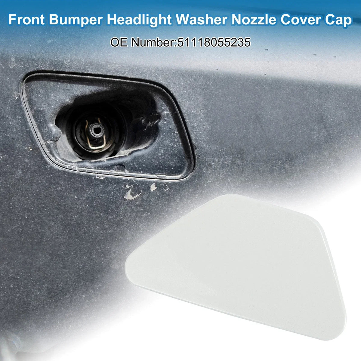 Front Headlight Washer Nozzle Cover for BMW M5 2013-2016