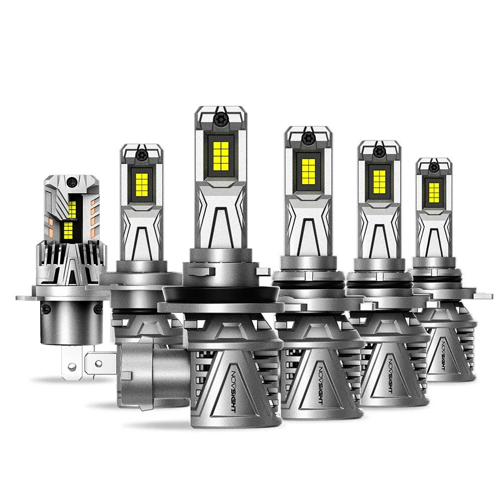 4-Pack LED Headlight Bulbs 9005 9006 H4 H11 for High/Low Beams