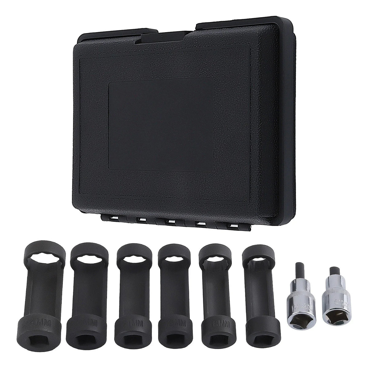 Universal 8pc Shock Absorber Strut Nut Socket Set with 1/2" Drive